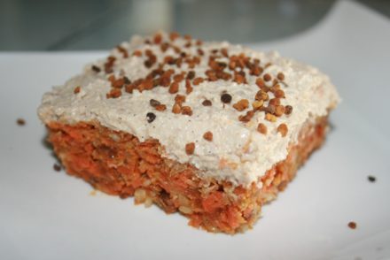 tarta cruda de zanahoria
