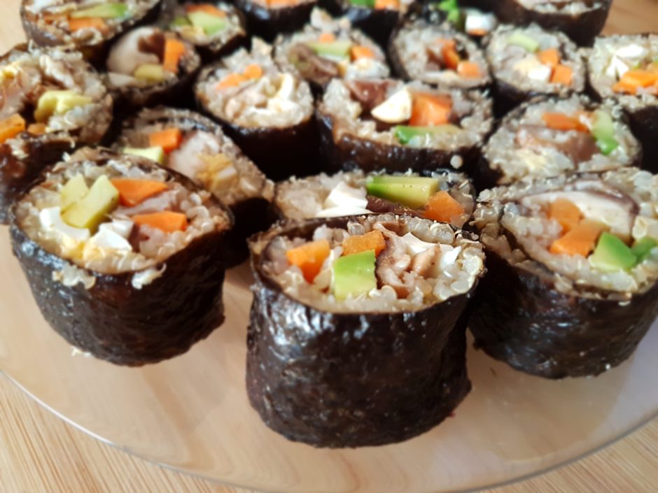 Sushi con quinoa para tus recetas terapéuticas